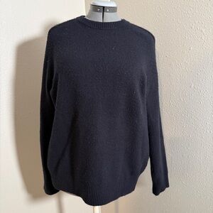 J. Crew Factory Women's Black Crewneck Sweater